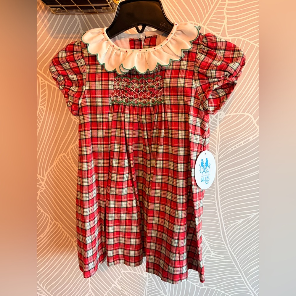 Red Plaid Flannel Christmas Dress